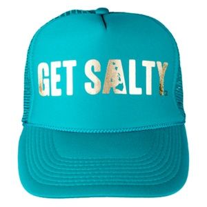 Get Salty Turquoise Trucker Hat w/ mesh back